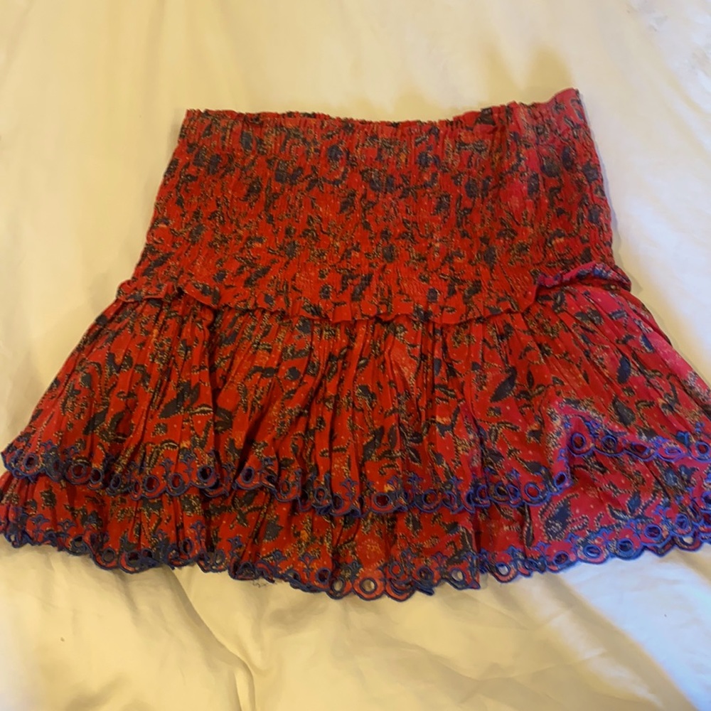 Isabel etoile red halter top